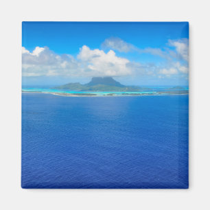 Uitzicht van de lucht over Bora Bora magnet