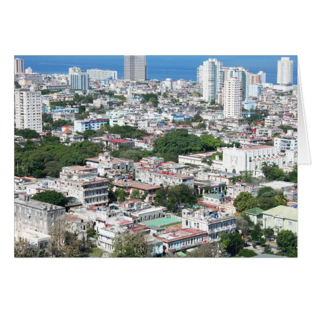 Uitzicht van de lucht, stad Havana, Cuba (Voorkant Horizontaal)