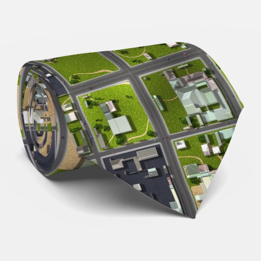 Uitzicht van de lucht - stropdas (Opgerold)