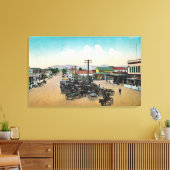 Uitzicht van de lucht van de benedenhoofdstraat Pe Canvas Afdruk (Insitu (Woonkamer))