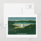 Uitzicht van de lucht van de dam van Shasta, het m Briefkaart (Voorkant / Achterkant)