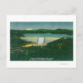 Uitzicht van de lucht van de dam van Shasta, het m Briefkaart (Voorkant)