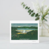 Uitzicht van de lucht van de dam van Shasta, het m Briefkaart (Staand voorkant)