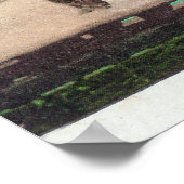 Uitzicht van de lucht van de WharfPetaluma, CA Poster (Hoek)