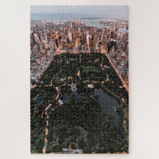 Uitzicht van de lucht van NYC en het centrale park Legpuzzel (Verticaal)