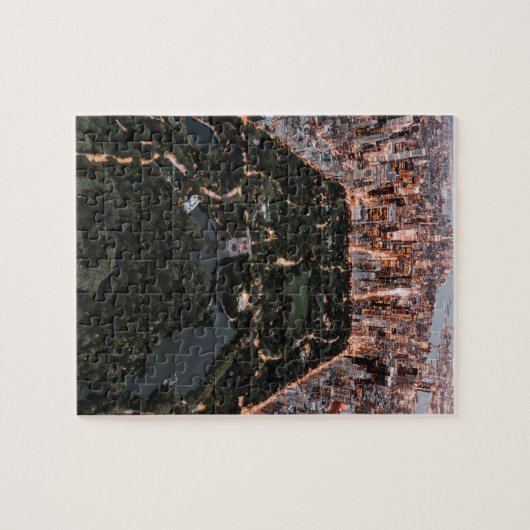 Uitzicht van de lucht van NYC en het centrale park Legpuzzel (Horizontaal)