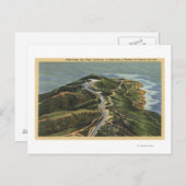 Uitzicht van de lucht van Point Loma Briefkaart (Voorkant / Achterkant)