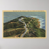 Uitzicht van de lucht van Point Loma Poster (Voorkant)