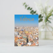Uitzicht van de lucht van Valencia, Spanje Briefkaart (Staand voorkant)
