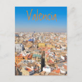 Uitzicht van de lucht van Valencia, Spanje Briefkaart (Voorkant)
