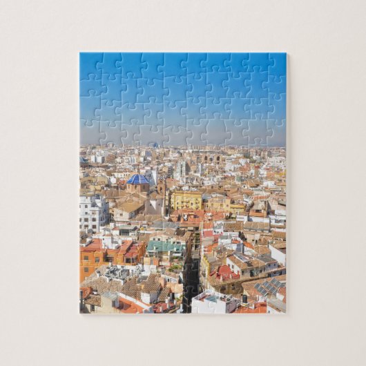 Uitzicht van de lucht van Valencia, Spanje Legpuzzel (Verticaal)