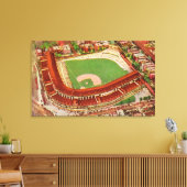 Uitzicht van de lucht van Wrigley FieldChicago, IL Canvas Afdruk (Insitu (Woonkamer))
