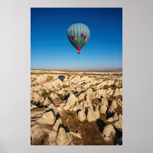Uitzicht van de luchtballon Hot Air, Cappadocia Poster (Voorkant)