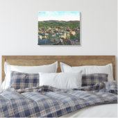 Uitzicht van de luchthaven CityCorvallis, OF Canvas Afdruk (Insitu (Slaapkamer))