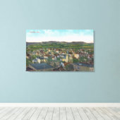 Uitzicht van de luchthaven CityCorvallis, OF Canvas Afdruk (Insitu (Houten vloer))