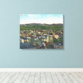 Uitzicht van de luchthaven CityCorvallis, OF Canvas Afdruk (Insitu (Houten vloer))