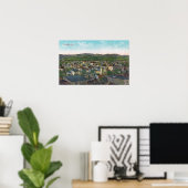 Uitzicht van de luchthaven CityCorvallis, OF Poster (Thuiskantoor)