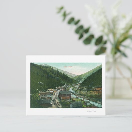 Uitzicht van de luchthaven CityGem, ID Briefkaart (Staand voorkant)