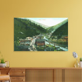 Uitzicht van de luchthaven CityGem, ID Canvas Afdruk (Insitu (Woonkamer))