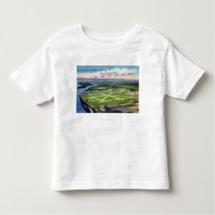 Uitzicht van de luchthaven Portland-Columbia Kinder Shirts