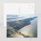 Uitzicht van de luchthaven van Florida Merritt Isl Briefkaart (Voorkant / Achterkant)
