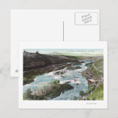 Uitzicht van de luchthaven van Link RiverKlamath C Briefkaart (Voorkant / Achterkant)