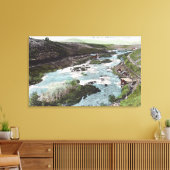 Uitzicht van de luchthaven van Link RiverKlamath C Canvas Afdruk (Insitu (Woonkamer))