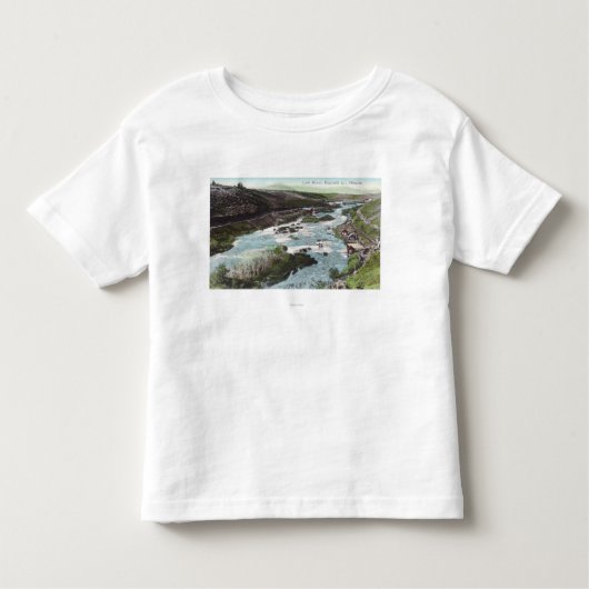 Uitzicht van de luchthaven van Link RiverKlamath C Kinder Shirts (Voorkant)