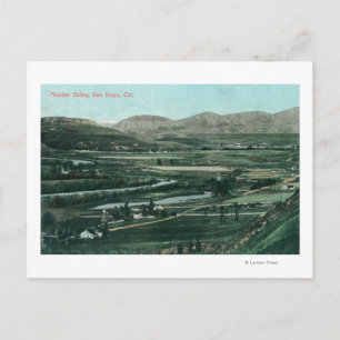 Uitzicht van de luchthaven van Mission Valley-San Briefkaart