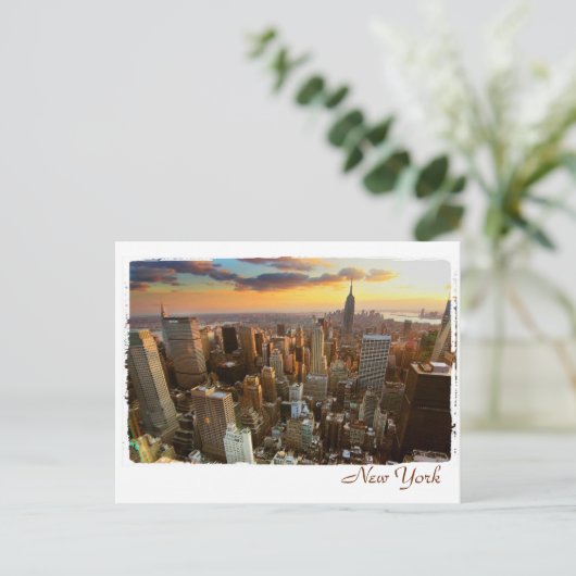 Uitzicht van de luchthaven van New York Briefkaart (Staand voorkant)