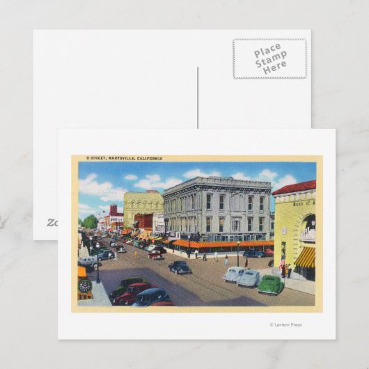 Uitzicht van de luchtmacht D Street Briefkaart (Voorkant / Achterkant)