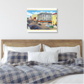 Uitzicht van de luchtmacht D Street Canvas Afdruk (Insitu (Slaapkamer))