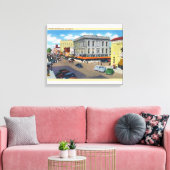 Uitzicht van de luchtmacht D Street Canvas Afdruk (Insitu (Woonkamer))