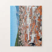 Uitzicht van de luchtmacht over de stad Split - Da Legpuzzel (Verticaal)