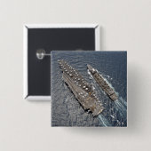 Uitzicht van de luchtvervoerder van vliegtuig USS  Vierkante Button 5,1 Cm (Voorkant /achterkant)