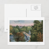 Uitzicht van de Luna Island Bridge Briefkaart (Voorkant / Achterkant)