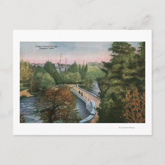 Uitzicht van de Luna Island Bridge Briefkaart (Voorkant)