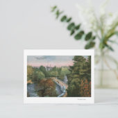 Uitzicht van de Luna Island Bridge Briefkaart (Staand voorkant)