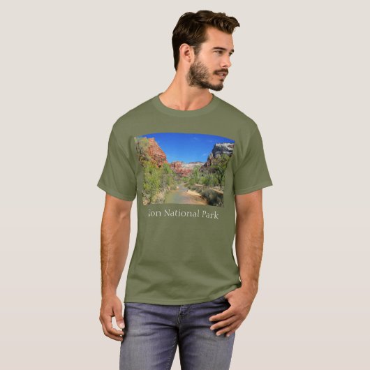 Uitzicht van de Maagdenrivier 1 T-Shirt (Voorkant volledig)