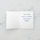 Uitzicht van de Magical Mountain Birthday Kaart (Binnen)