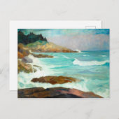Uitzicht van de Maine Coast door Newell Convers Wy Briefkaart (Voorkant / Achterkant)