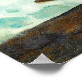 Uitzicht van de Maine Coast door Newell Convers Wy Poster (Hoek)