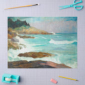 Uitzicht van de Maine Coast door Newell Convers Wy Tissuepapier (Craft)