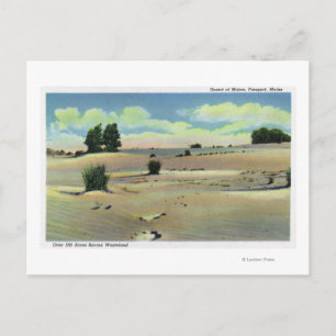 Uitzicht van de Maine-woestijn Briefkaart