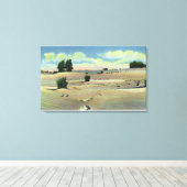 Uitzicht van de Maine-woestijn Canvas Afdruk (Insitu (Houten vloer))