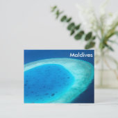 Uitzicht van de Malediven Briefkaart (Staand voorkant)