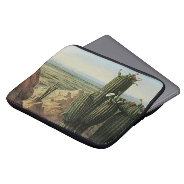 Uitzicht van de Maricopa-berg bij Rio Gila door Pr Laptop Sleeve (Voorkant top)