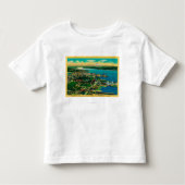 Uitzicht van de marine van Bremerton en Bremerton Kinder Shirts (Voorkant)
