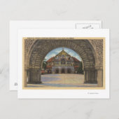 Uitzicht van de Memorial Church, Stanford U. Briefkaart (Voorkant / Achterkant)