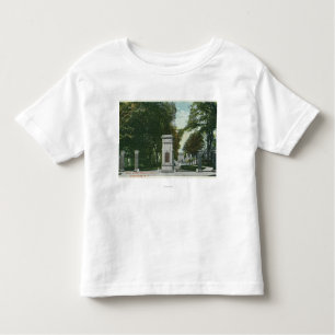 Uitzicht van de Memorial Gate van het Uniecollege Kinder Shirts